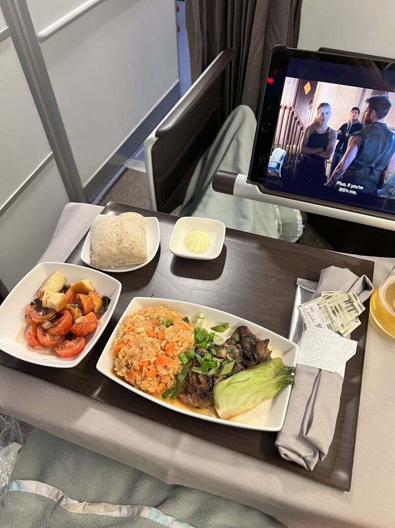 Hawaiian Airlines First, Los Angeles to Honolulu